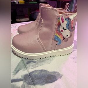 Falls Creek Pink Unicorn Kids Boots